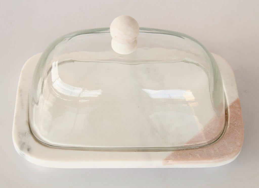 Marble Cheese Board With Dome